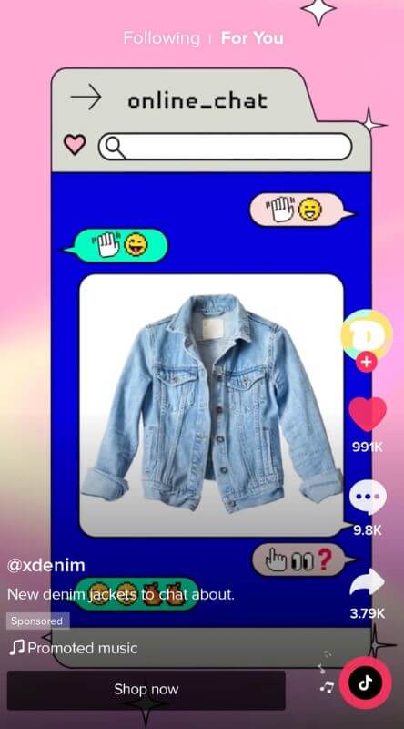Dynamic Showcase Ads Example On Tiktok For Business