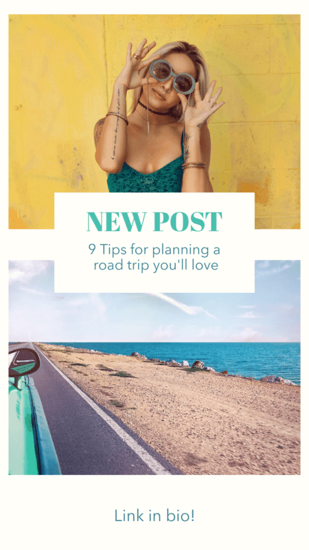 Instagram Story Template For A Road Trip Post